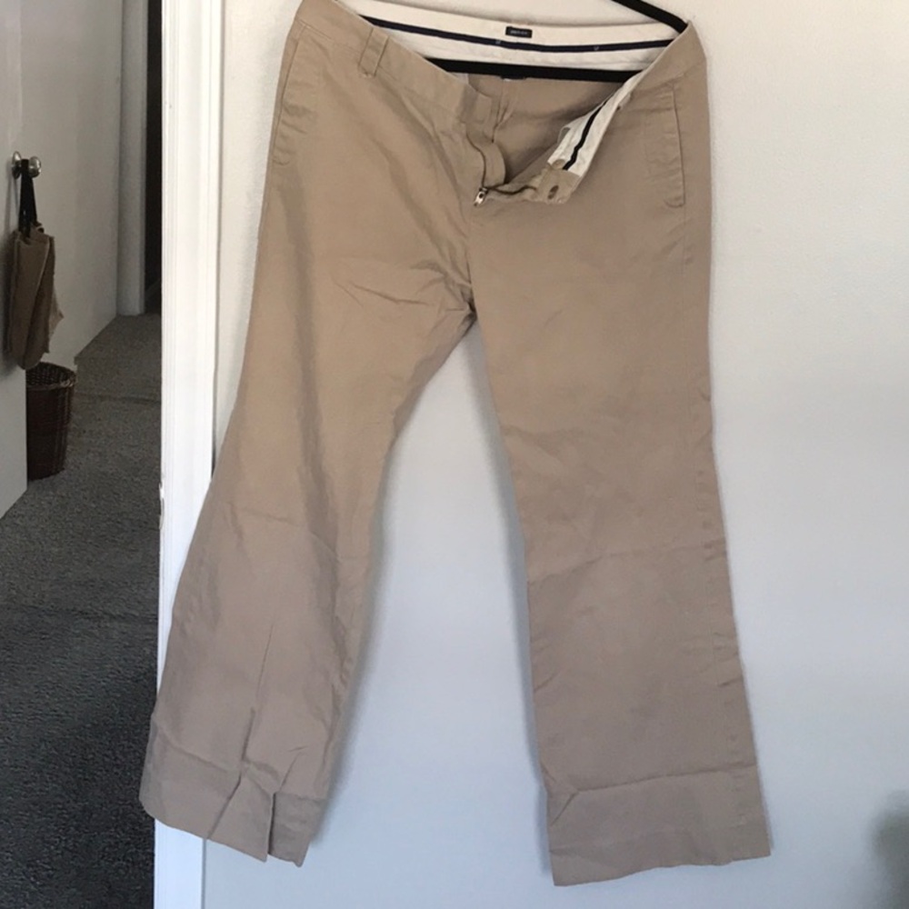 Tan Wide-Leg Pants